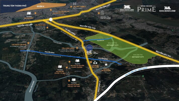 vi tri lien ket vung du an can ho khai hoan prime nha be